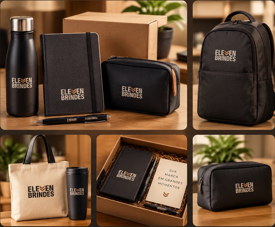 Kits corporativos personalizados Eleven Brindes